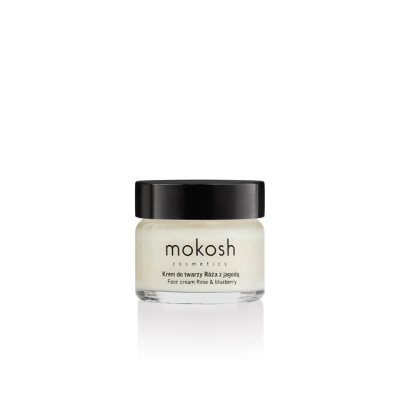 MOKOSH Ujędrniający krem do twarzy anti-aging Róża z jagodą MINI 15 ml